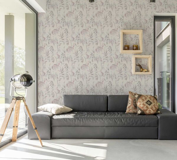 A.S. Création | Vliesová tapeta na zeď Attractive 37830-4 | 0,53 x 10,05 m | červená, bílá, béžová, hnědá