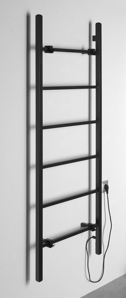 Sapho Sapho, BARBO elektrický sušák 600x1600 mm, 160 W, hranatý, černá mat, BB906