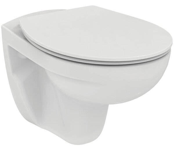 Ideal Standard Závěsné WC se sedátkem Tirso, 35 × 52 × 35,5 cm, bez splachovacího kruhu