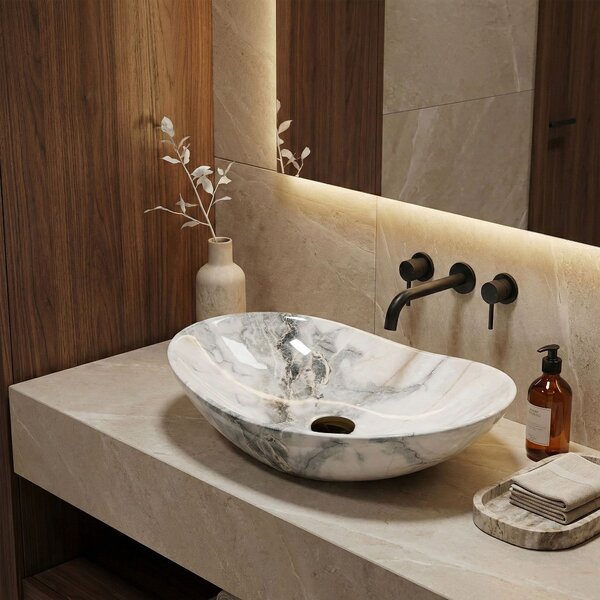 Rea Royal 60 umyvadlo, 62 x 36 cm, napodobenina kamene Granit, REA-U8596