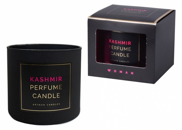 Svíčka ve skle KASHMIR vonná dřevěný knot 400g