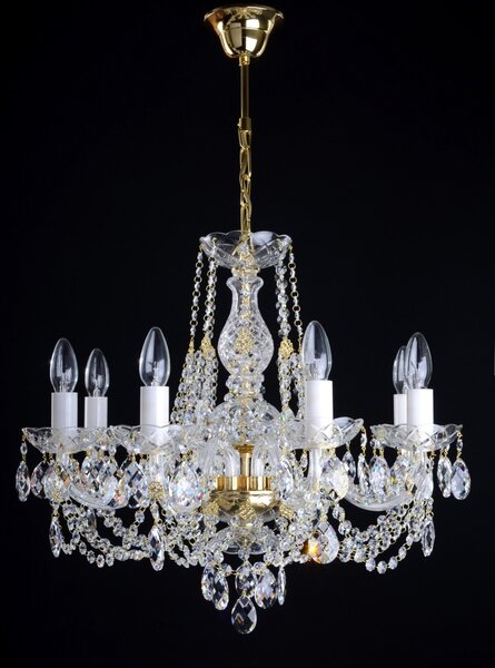 DBK GLASS 8 Arms crystal chandelier with Swarovski crystal almonds 1010-8-Swarovski