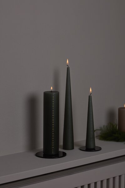 Ester & Erik Adventní svíčka Pillar Calendar - Green Soil ER132