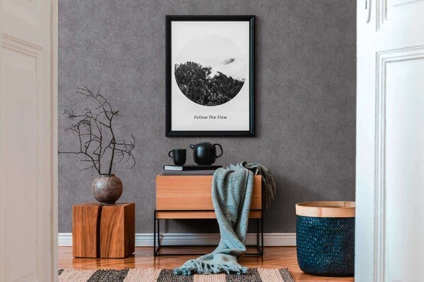 A.S. Création | Vliesová tapeta na zeď Trendwall 2 38089-1 | 0,53 x 10,05 m | černá, metalická, šedá, růžová