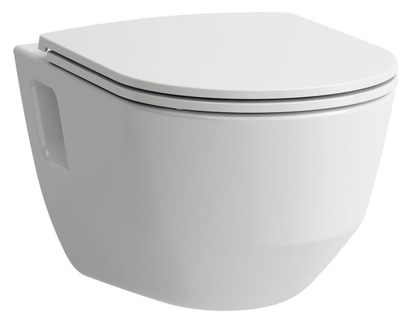 Laufen Závěsné WC se sedátkem Pro Rimless, 43 × 36 × 53 cm, bez splachovacího kruhu