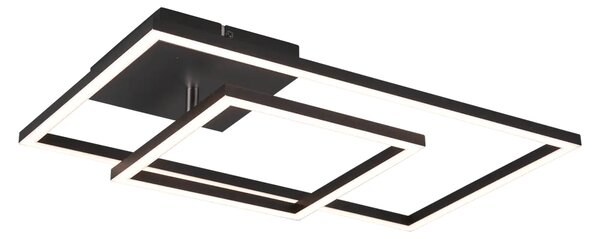 Trio Leuchten PADELLA LED stropní svítidlo černé, 3000 lm, 25 W