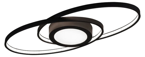 Trio Leuchten GALAXY LED stropní svítidlo černé, 3400 lm, 28 W