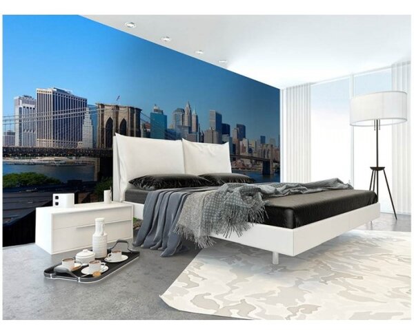 DIMEX | Vliesové fototapety na zeď Brooklyn MS-5-0001 | 375 x 250 cm| modrá, zelená, šedá, vícebarevná
