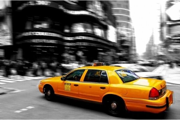 Fototapeta - Žluté taxi 375x250 + zdarma lepidlo