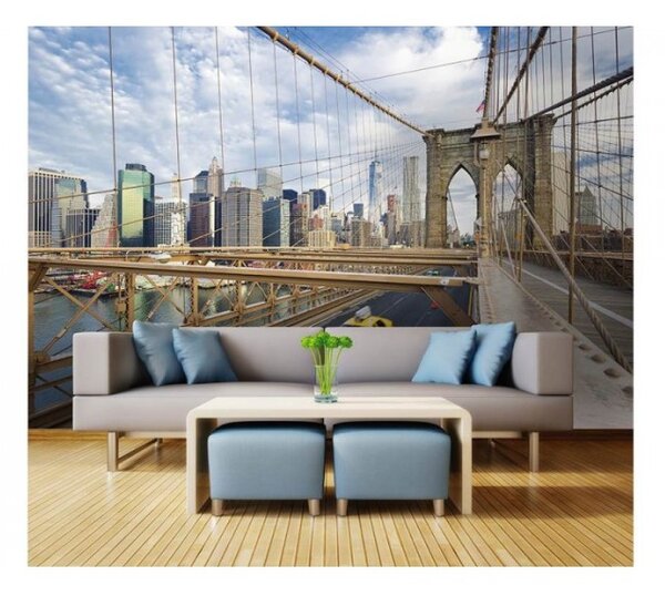 DIMEX | Vliesové fototapety na zeď Město New York MS-5-0004 | 375 x 250 cm| modrá, béžová, bílá, vícebarevná