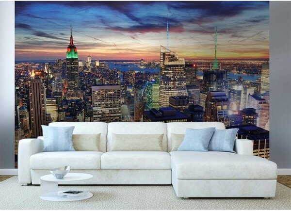 DIMEX | Vliesové fototapety na zeď Mrakodrapy v New Yorku MS-5-0014 | 375 x 250 cm| vícebarevná