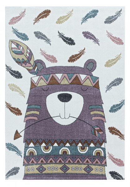 Vopi | Dětský koberec Funny 2104 violet - Kruh průměr 160 cm