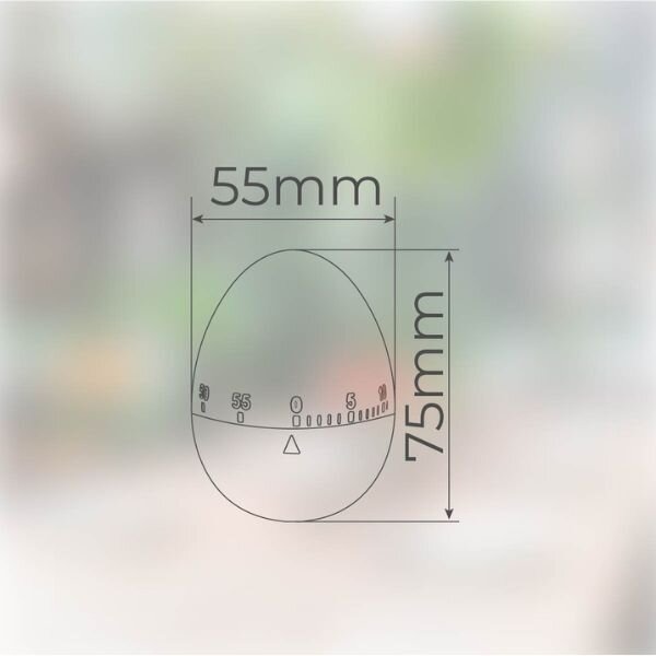 Kuchyňská minutka ve tvaru vejce Vassary, mechanická, max 60 minut, 3 roky záruka