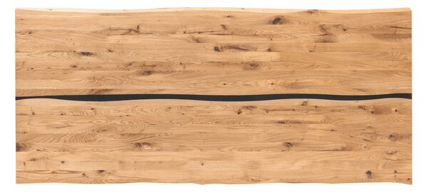Dubový jídelní stůl Amber s pryskyřicí - 1600x900 mm