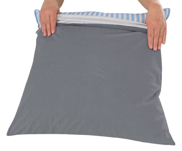 Nepropustný povlak na polštář Tencel antracitová šedá 50x70 cm