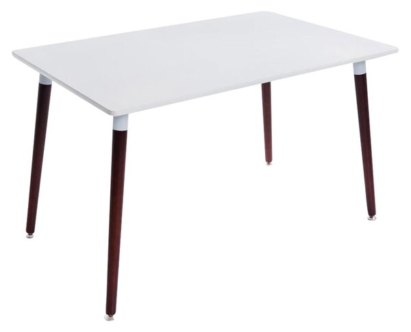 Jídelní stůl dřevěný Bjarne, nohy tmavé ~ v75 x 120 x 80 cm Barva Tmavě hnědá