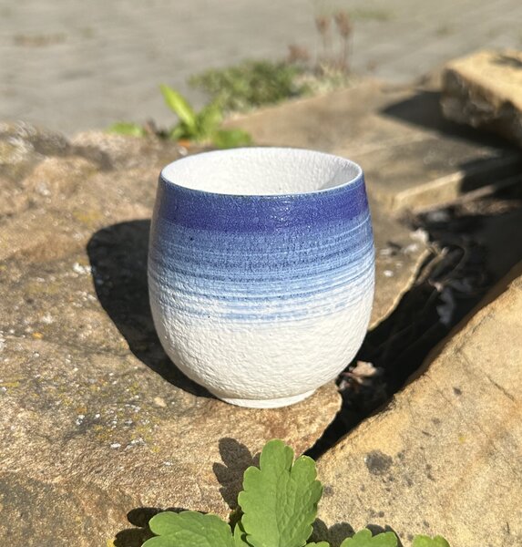 Penerini coffee Keramický šálek - Tea cup Kulatý - Blue 160 ml