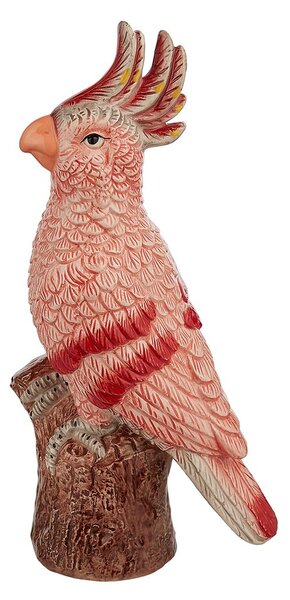 LORA Dekorace papoušek 32 cm - sv. růžová