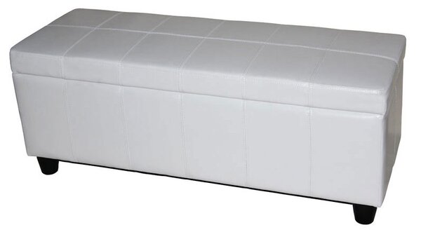 Skladovací lavice Krien 112 x 45 x 45cm - Bílá