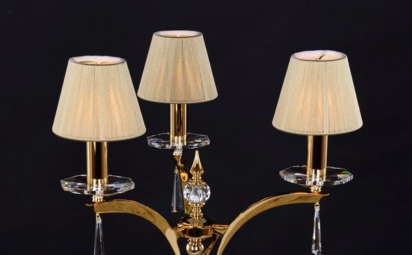 Stolní lampa LLCH03S BRASS BEIGE, Varianta Zlatá