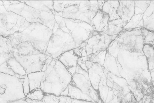 DIMEX | Vliesové fototapety na zeď Bílý mramor MS-5-0178 | 375 x 250 cm| bílá, šedá