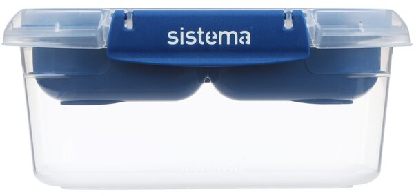 Sistema Sada 3 ks Dělený vodotěsný box na jídlo To Go STAX 1 l, modrá