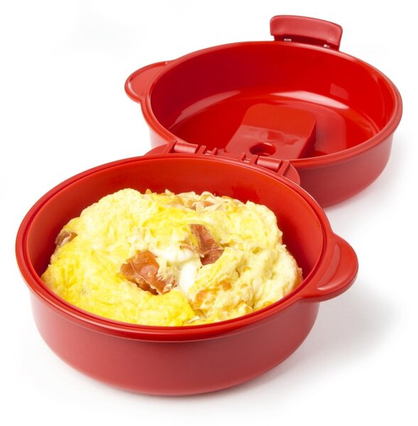 Sistema Dóza na vaření vajec Microwave easy eggs 271 ml, červená