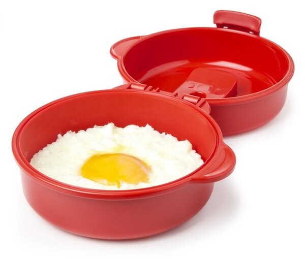 Sistema Dóza na vaření vajec Microwave easy eggs 271 ml, červená