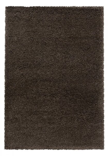 Vopi | Kusový koberec Fluffy shaggy 3500 brown - 80 x 150 cm