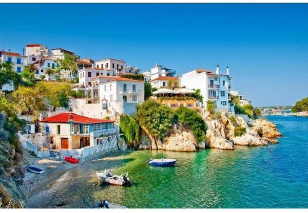Fototapeta - Řecké pobřeží 375x250 + zdarma lepidlo