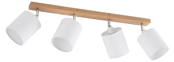 Stropní Lampa Lindby, Imarin, stmívatelné, Dřevo, Obývací pokoj, Dřevo, Skandinávský