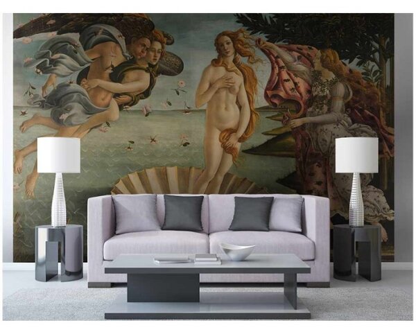 DIMEX | Vliesové fototapety na zeď Zrození Venuše Od Sandra Botticelliho MS-5-0249 | 375 x 250 cm| vícebarevná