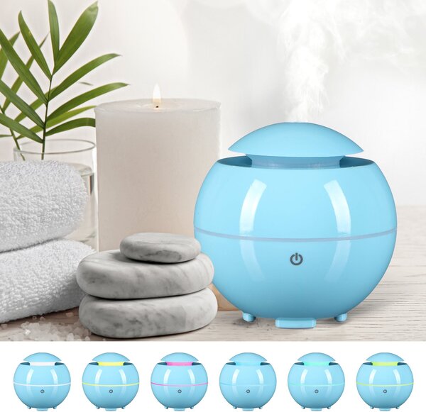 Aroma difuzer Globe modrý lesk 150ml SIXTOL