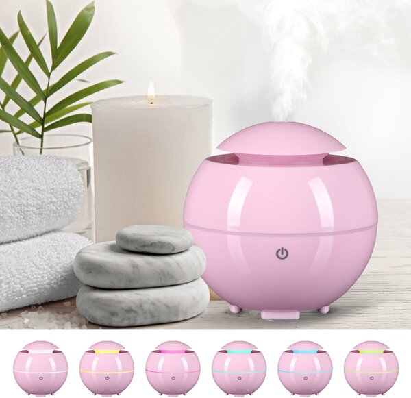 Aroma difuzer Globe růžový lesk 150ml SIXTOL