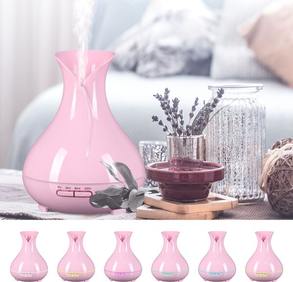 Aroma difuzer Vulcan růžový lesk 350ml SIXTOL
