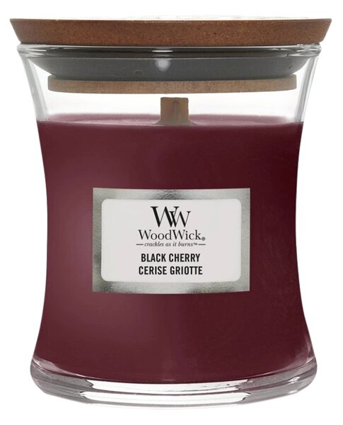 WoodWick Malá vonná svíčka Woodwick, Black Cherry