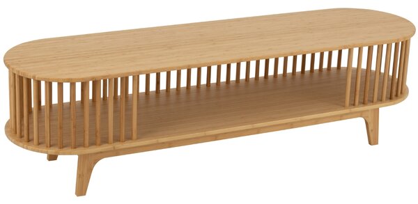 J-line Dřevěný TV stolek Vertical 150 x 40 cm