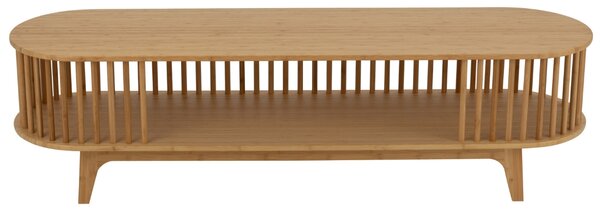J-line Dřevěný TV stolek Vertical 150 x 40 cm