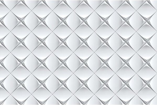 DIMEX | Vliesové fototapety na zeď 3D umělecká zeď MS-5-0297 | 375 x 250 cm| bílá, šedá