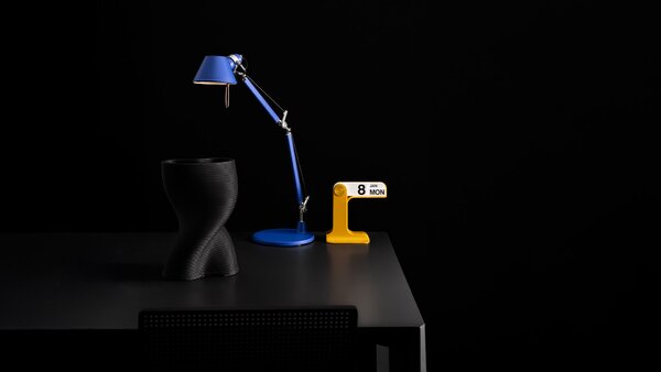Artemide AS01180058 Tolomeo Micro tavolo, zelená stolní lampa, 1x6W LED E14, 45+37cm