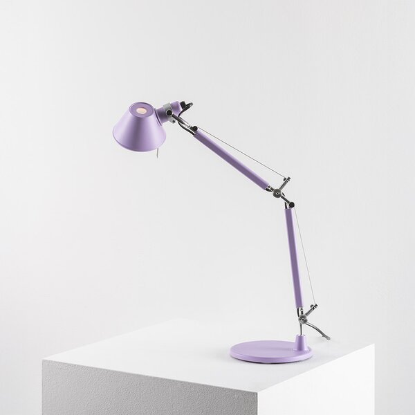 Artemide AS01180059 Tolomeo Micro tavolo, fialová stolní lampa, 1x6W LED E14, 45+37cm