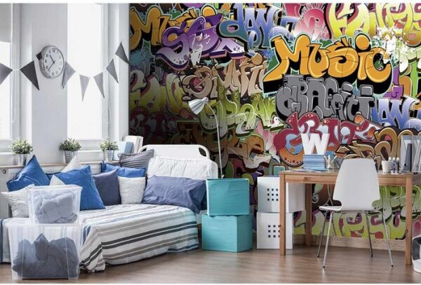 DIMEX | Vliesové fototapety na zeď Graffiti MS-5-0322 | 375 x 250 cm| vícebarevná