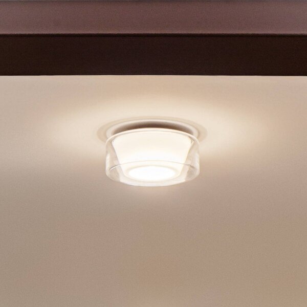 Serien Lighting serien.lighting stropní světlo Curling M 927 sklo/kuželové, stmívatelný, Čirá / transparetní, Obývací pokoj / jídelna, Sklo, Design