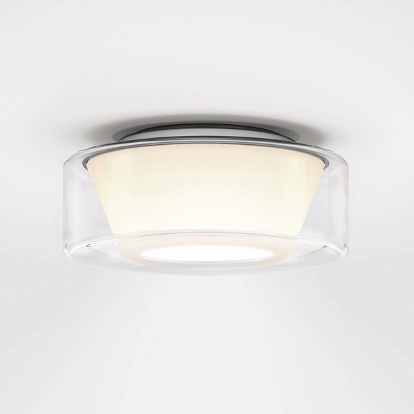 Serien Lighting serien.lighting stropní světlo Curling M 927 sklo/kuželové, stmívatelný, Čirá / transparetní, Obývací pokoj / jídelna, Sklo, Design