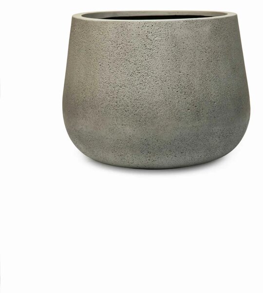 Květináč GIRAR, sklolaminát, výška 37 cm, tmavě šedá