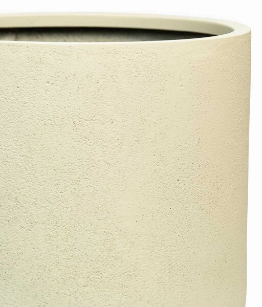 Kulatý květináč CHICO, sklolaminát, průměr 40 x výška 40 cm, krémový
