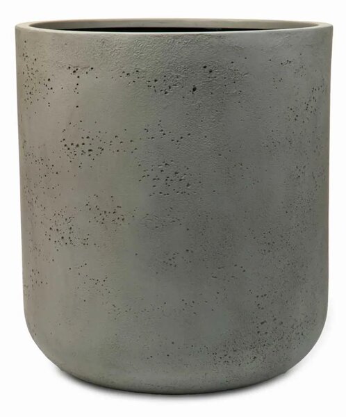 Kulatý květináč CHICO, sklolaminát, průměr 45 x výška 50 cm, šedý