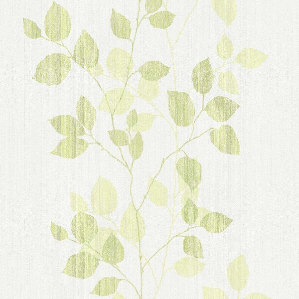 A.S. Création | Vliesová tapeta na zeď Happy Spring 34761-3 | 0,53 x 10,05 m | bílá, zelená