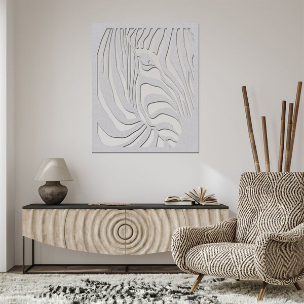 Dřevěný obraz na zeď ZEBRA | Rozměry (cm): 40x48 | Zvolte barvu dekoru: Dub Sonoma