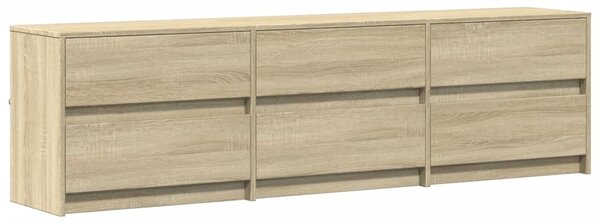TV skříňka s LED dub sonoma 180 x 34 x 50 cm kompozitní dřevo 3307928
